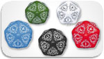 Q-Workshop, dice, supplies, d20, ccg