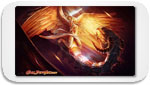 play mat, angel, dragon, game supplies, mtg, magic