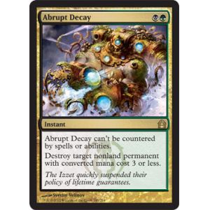 Abrupt Decay