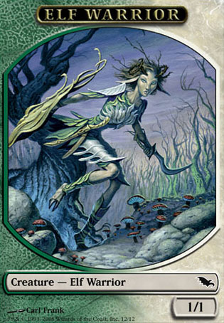 Elf Warrior (Token, green/white) Thumb Nail